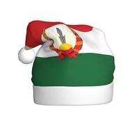 Adult plush Christmas hat YYHWHJDE Flag of Mahabad Printing soft and comfortable for parties dances Halloween