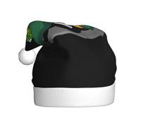 Adult plush Christmas hat YYHWHJDE Little alligator on the car Printing with soft touch for Christmas party