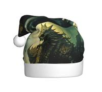 Adult plush Christmas hat YYHWHJDE Ocean Monster Ship Printing soft and comfortable for parties dances Halloween