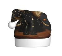 Adult plush Christmas hat YYHWHJDE Polka dot cat with wings Printing soft and comfortable for parties dances Halloween