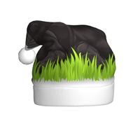 Adult plush Christmas hat YYHWHJDE poodles dogs Printing with soft touch for Christmas party