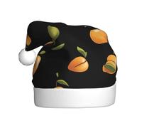 Adult plush Christmas hat YYHWHJDE Sweet mango Printing with soft touch for Christmas party