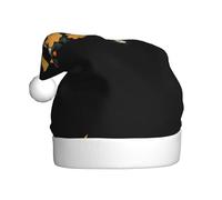 Adult plush Christmas hat YYHWHJDE The little witch in the flowers Printing with soft touch for Christmas party
