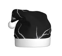 Adult plush Christmas hat YYHWHJDE The rhythm of heavy rain Printing with soft touch for Christmas party