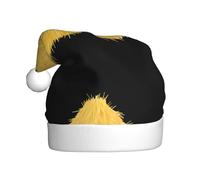Adult plush Christmas hat YYHWHJDE The straw piled up into a hill Printing with soft touch for Christmas party