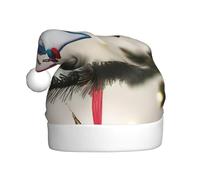 Adult plush Christmas hat YYHWHJDE Unicorn head sculpture Printing with soft touch for Christmas party