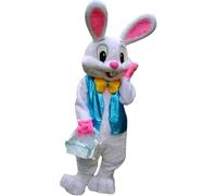 Adult Plush Easter Bunny Rabbit Costume Halloween Mascot Costume Medium 171cm to 180cm