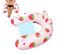 Adult Pool Float - Heavy Duty Swimming Floats with Headrest, Inflatable Float with Comfortable Cushion, Water Lounger with Non Slip Design, Summer Pool Style, Floats for Tanning Party Water Men Women