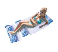 Adult Pool Float - Inflatable Adults Pool Floating Lounge Detachable - Tanning Sunbathing Relaxing Hammock with Net Relaxing Bed Portable for Backyard, Travel