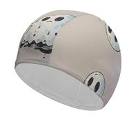 Adult Poor Ghost Swim Cap Unisex High Elasticity Swimming Cap Non-Slip Recreational Training Cap Suitable for Long Short Thick Curly Hair African Dreadlocks