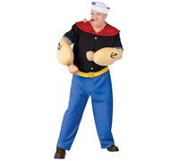 Adult Popeye Fancy Dress Costume X-Large