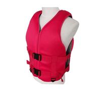 Adult Portable Kayaking Jacket with Zipper, Adjustable Kayaking Jacket for Drifting, Surfing, Fishing, and Water Sports(Red A,M)