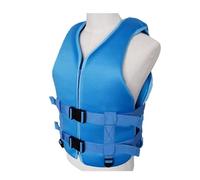 Adult Portable Kayaking Jacket with Zipper, Adjustable Kayaking Jacket for Drifting, Surfing, Fishing, and Water Sports(Blue A,L)