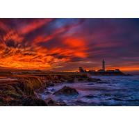 Adult Puzzle - 100 p Puzzle - Adults and Children from 14 Years Old - Premium Quality Puzzle, California, Pacific Coast Highway, Landscapes, 45.5x35.5CM