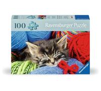 Ravensburger Wooden Puzzle & Board - Wool Cat, 100 piece for Adults and Kids Age 9 Years Up