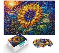 Adult Puzzle, 1000 Pieces, Golden Sunflower Beauty, 1000pcs (75x50cm)