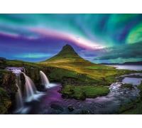 Adult Puzzle 1000 Pieces - Northern Lights Over Kirkjufell