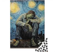 Adult Puzzle, 1000 Pieces, Starry Night Loneliness, 38x26cm/1000pcs