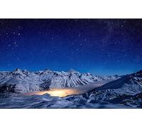 Adult Puzzle 500 piece Natural beauty,Snow,stars,Pennine Alps,Gornegrad,Gorner Glacier,Switzerland 52x38CM