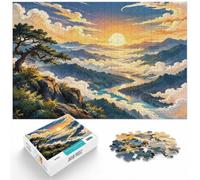 Adult Puzzle Celestial Valley 1000pcs (70x50cm) Jigsaw | For the festive season: 1000-piece jigsaw puzzle for adults; for winter leisure at home with 1000 pieces to assemble.