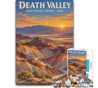 Adult Puzzle Death Valley National Park Poster 1000pcs (38x26cm) Jigsaw | For piece-by-piece progress: Adult jigsaw puzzle with 1000 pieces works well for solo leisure or shared family time.