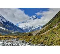 Adult Puzzle Difficult Jigsaw Puzzle 100 Piece,Natural Beauty,New Zealand,Mount Cook National Park,Aoraki 45.5x35.5CM