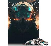 Adult Puzzle Game Alien Helmet Pilots Wooden Puzzles for Adults & Teenager Jigsaw Puzzles for Adults 1000pcs (75x50cm)