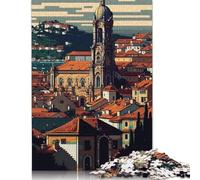Adult Puzzle Game Coimbra City Pixel Art Puzzle Jigsaws for Adults Puzzle for Adults And Teenager 500pcs (52x38cm)