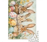 Adult Puzzle Game Easter Cute Bunny Puzzle Jigsaws for Adults Puzzle for Adults And Teenager 1000pcs (75x50cm)