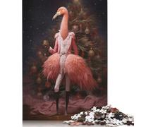 Adult Puzzle Game Flamingo Xmas Sweet Puzzle for Adults And Teenager Home Decoration Puzzle Toys 1000pcs (75x50cm)