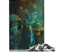 Adult Puzzle Game Sweet But Spooky Wooden Puzzles for Adults & Teenager Jigsaw Puzzles for Adults 300pcs (40x28cm)