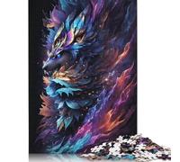 Adult Puzzle Game Wolf Cosmic Puzzle Jigsaws for Adults Puzzle for Adults And Teenager 500pcs (52x38cm)