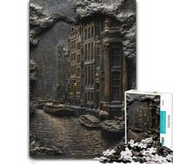 Adult Puzzle Golden Amsterdam Canal Stone Relief 1000pcs (38x26cm) | Choose a New Year puzzle activity on January weekends for relaxed downtime.