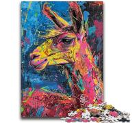 Adult Puzzles 1000 Pieces Alpaca Graffiti Family Fun for Is Ideal As A Gift for The Whole Family for And Age 14 Years Up 50x75cm