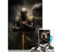 Adult Puzzles 1000 Pieces Angel Warrior Knight Teenager Jigsaw,Educational Games Home Decoration Birthday Present, Gifts, Wall Art 38x26cm