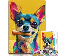 Adult Puzzles 1000 Pieces Animal Happy Fox Teenager Jigsaw,Challenging Family Activity Games DIY Toy for Home Wall Decor Gifts (size 38x26cm)
