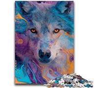 Adult Puzzles 1000 Pieces Animal Wolf Art Challenging To Complete But Fun And Humorous Unique Home Decor And Gifts 26x38cm