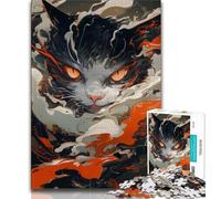 Adult Puzzles 1000 Pieces Anime Cat Teenager Jigsaw,Educational Games Home Decoration Birthday Present, Gifts, Wall Art 38x26cm
