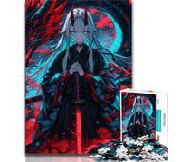 Adult Puzzles 1000 Pieces Anime Girl Dragon Teenager Jigsaw,Educational Games Home Decoration Birthday Present, Gifts, Wall Art 38x26cm