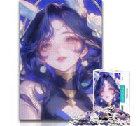 Adult Puzzles 1000 Pieces Anime Girl Teenager Jigsaw,Challenging Family Activity Games DIY Toy for Home Wall Decor Gifts (size 75x50cm)