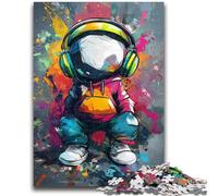 Adult Puzzles 1000 Pieces Anime Headphones for 14+ Unique Challenge Game Family Games Christmas Birthday Gifts 26x38cm