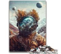 Adult Puzzles 1000 Pieces Astronaut Mountains for 14+ Unique Challenge Game Family Games Christmas Birthday Gifts 50x75cm