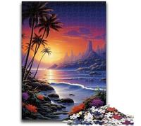 Adult Puzzles 1000 Pieces Beautiful Beaches Scenery Teenager Jigsaw,Family Activity Fun at Home Activities, Birthday Present,Travel Gifts (38x26cm)
