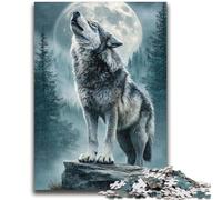 Adult Puzzles 1000 Pieces Black And White Wolf Stress Reliever Staycation Kill Time Perfect Decoration for Age 14+ 50x75cm