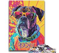 Adult Puzzles 1000 Pieces Boxer Dog Challenging To Complete But Fun And Humorous Unique Home Decor And Gifts 50x75cm