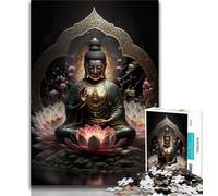 Adult Puzzles 1000 Pieces Buddha Teenager Jigsaw,Challenging Family Activity Games DIY Toy for Home Wall Decor Gifts (size 75x50cm)