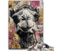 Adult Puzzles 1000 Pieces Camel Art Puzzles for Teenagers,Educational Games Home Decoration Birthday Present, Gifts, Wall Art (75x50cm)