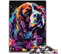 Adult Puzzles 1000 Pieces Cocker Spaniel Teenager Jigsaw,Educational Games Home Decoration Birthday Present, Gifts, Wall Art (50x75cm)