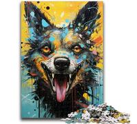 Adult Puzzles 1000 Pieces Color Wild Dog Challenging To Complete But Fun And Humorous Unique Home Decor And Gifts 26x38cm