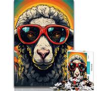 Adult Puzzles 1000 Pieces Colorful Alpacas,Help The Brain Exercise Addictive Toys to Cultivate Patience Gift For Birthdays (75x50cm)